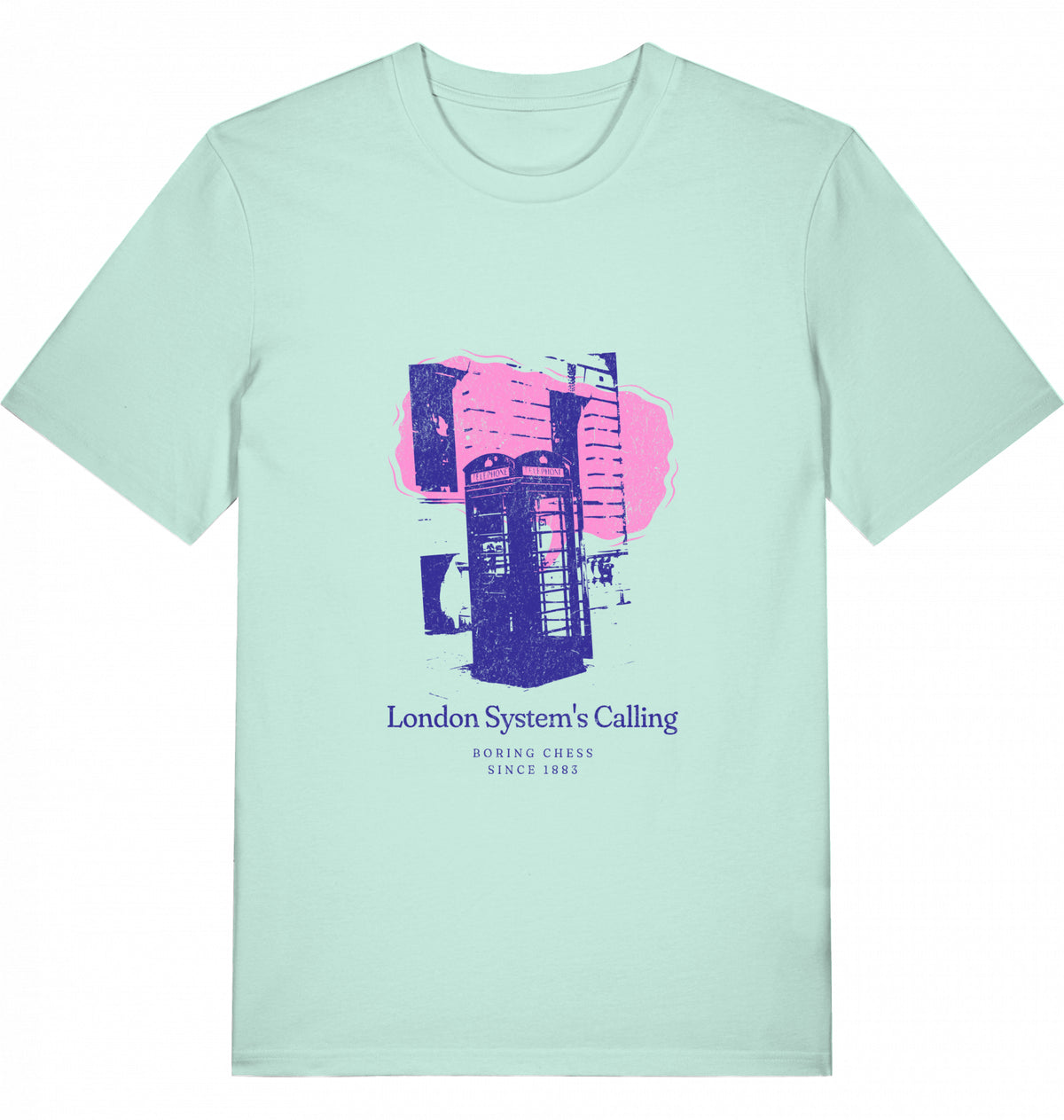 Schach T-Shirt London System Herren