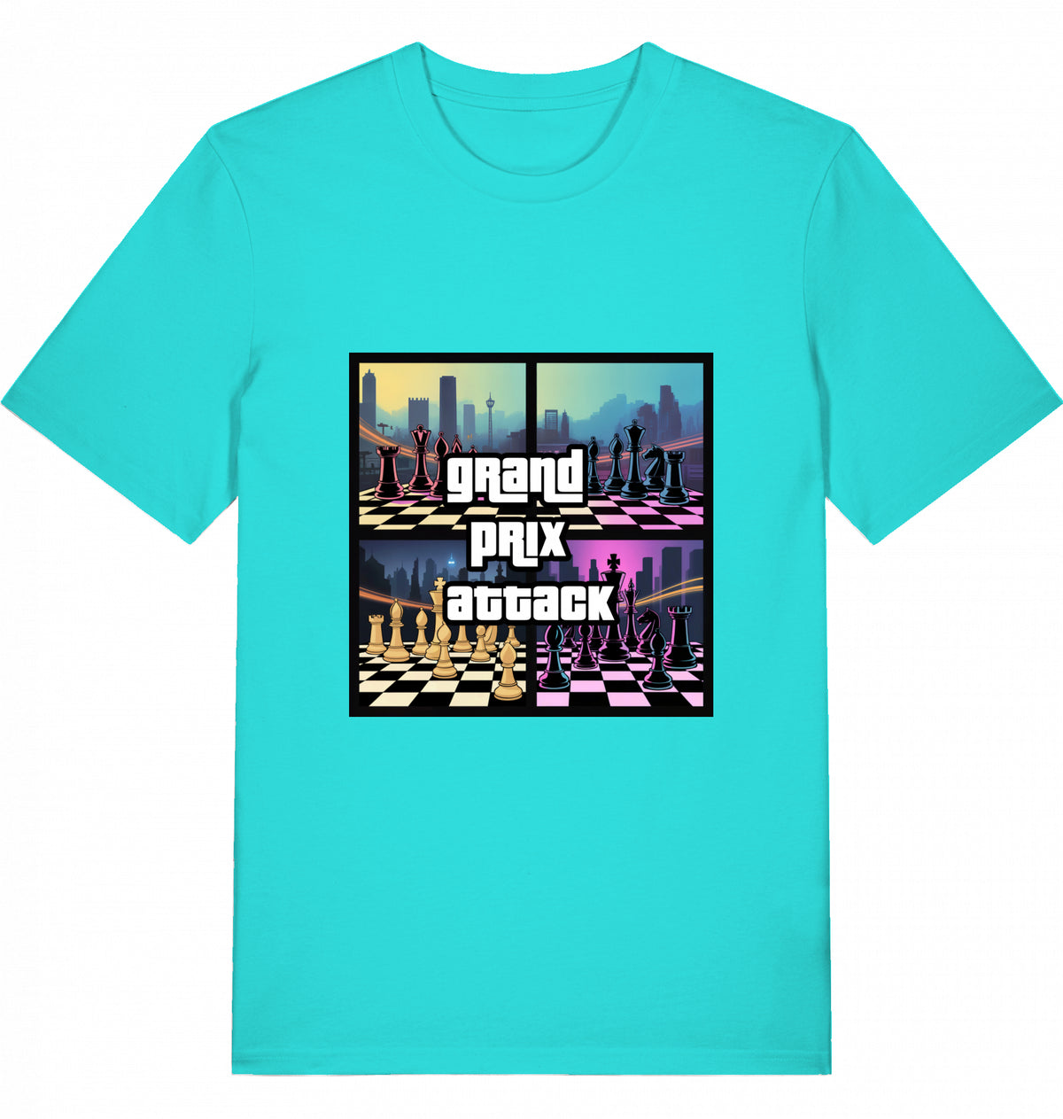Schach T-Shirt Grand Prix Attack Herren