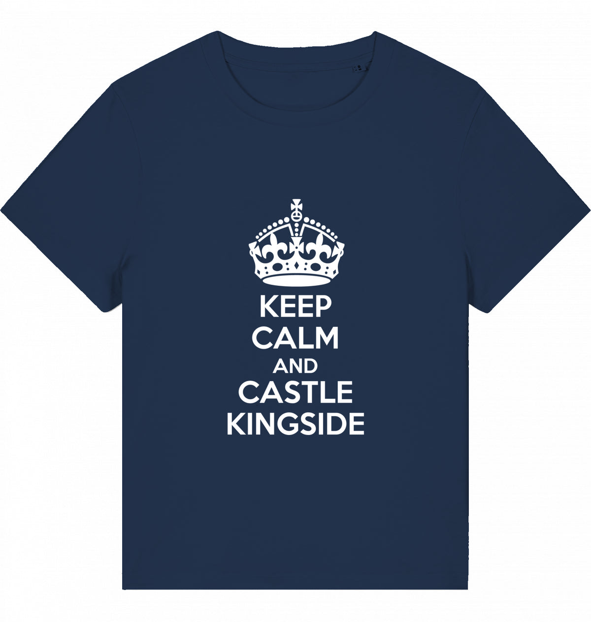 Schach Damen T-Shirt Keep Calm And Castle Kingside