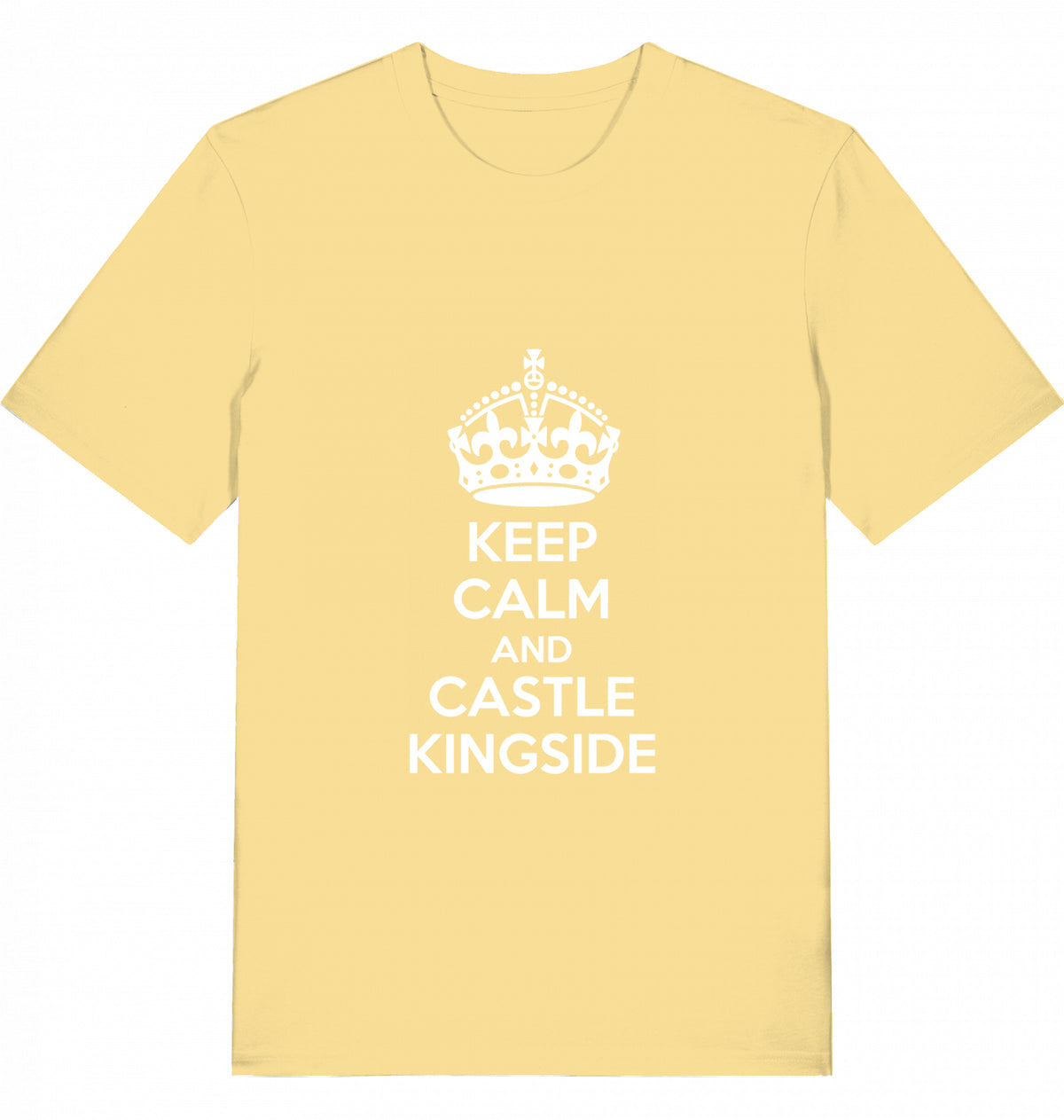 Chess T-Shirt Keep Calm And Castle Kingside Men Organic Cotton Fairtrade Chess