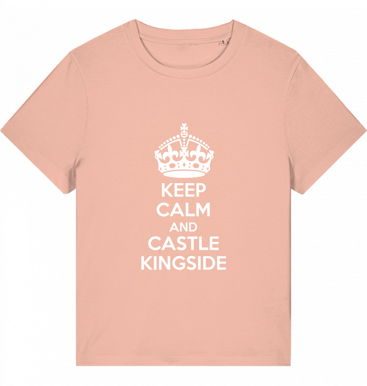 Schach Damen T-Shirt Keep Calm And Castle Kingside
