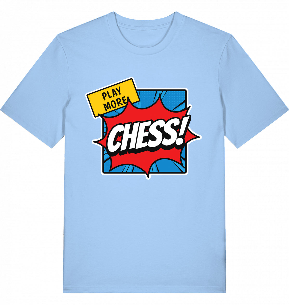 T-Shirt Schach Play More Chess Fairtrade