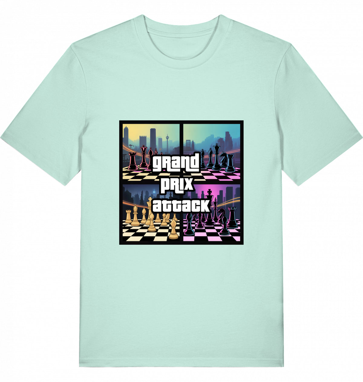 Schach T-Shirt Grand Prix Attack Herren