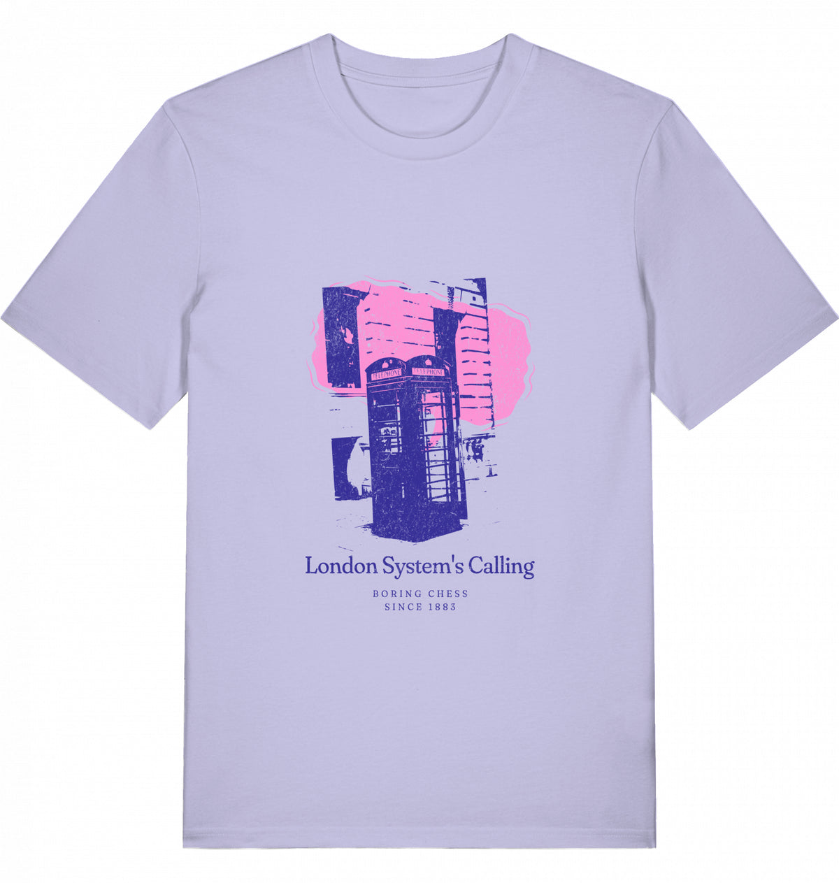 Schach T-Shirt London System Herren