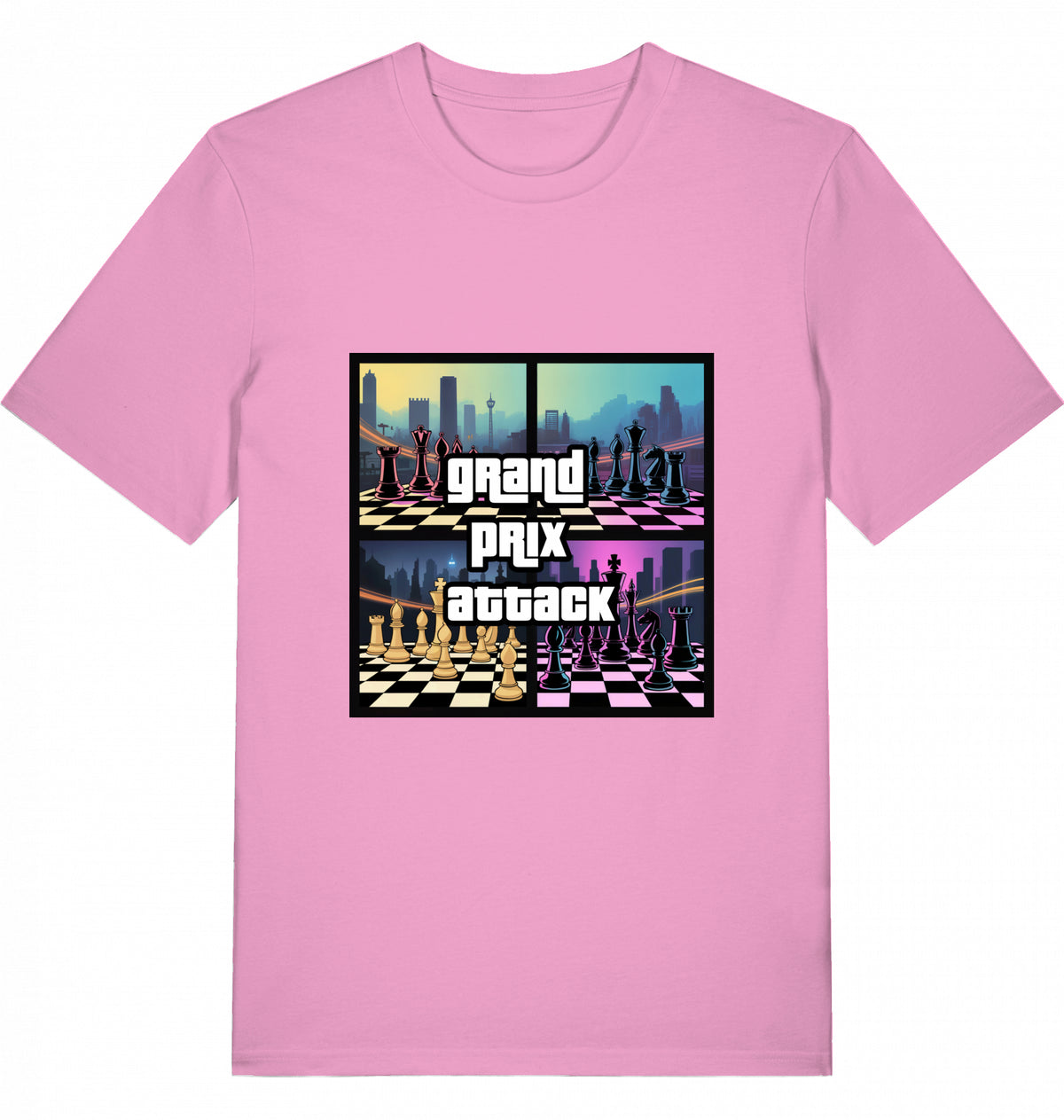 Schach T-Shirt Grand Prix Attack Herren