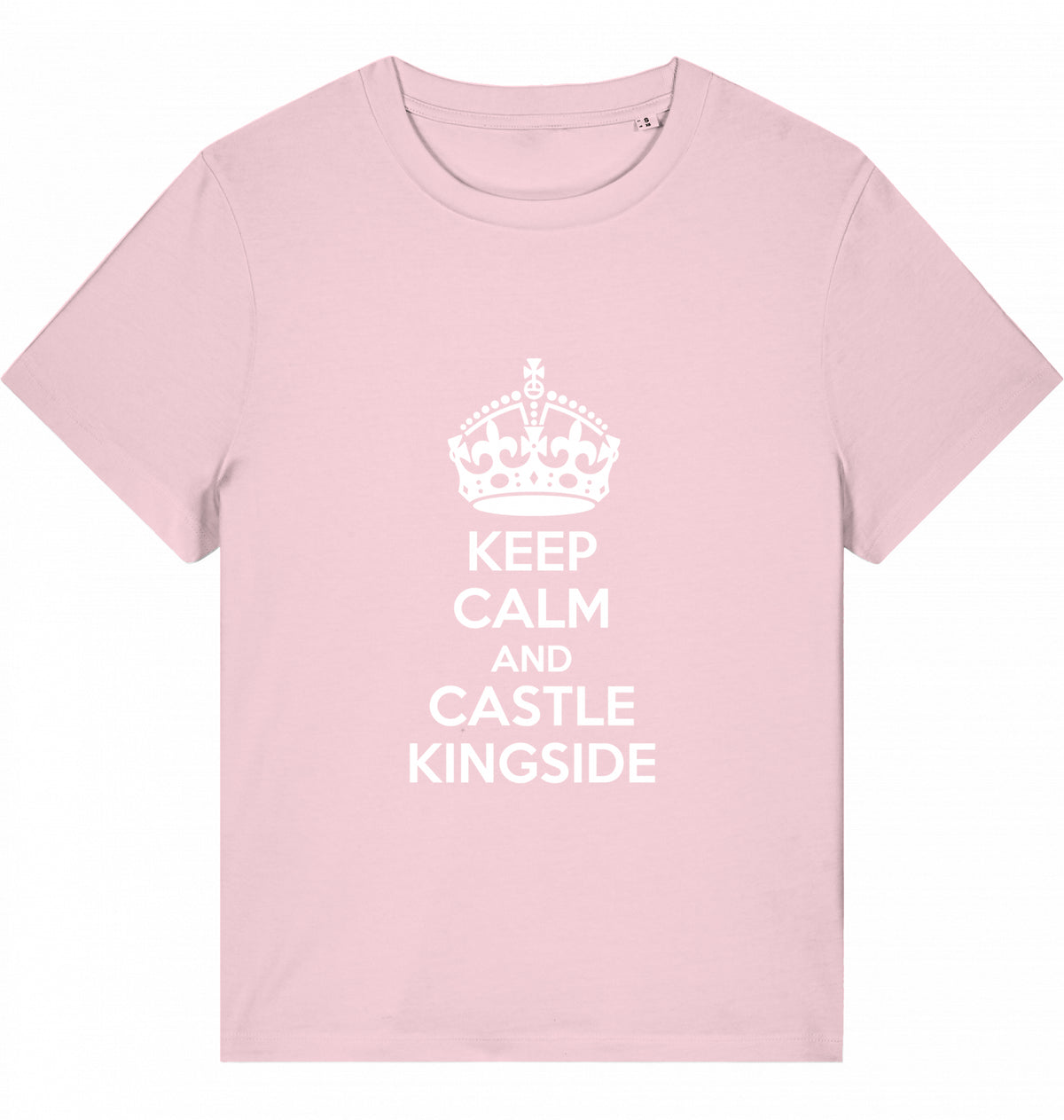Schach Damen T-Shirt Keep Calm And Castle Kingside
