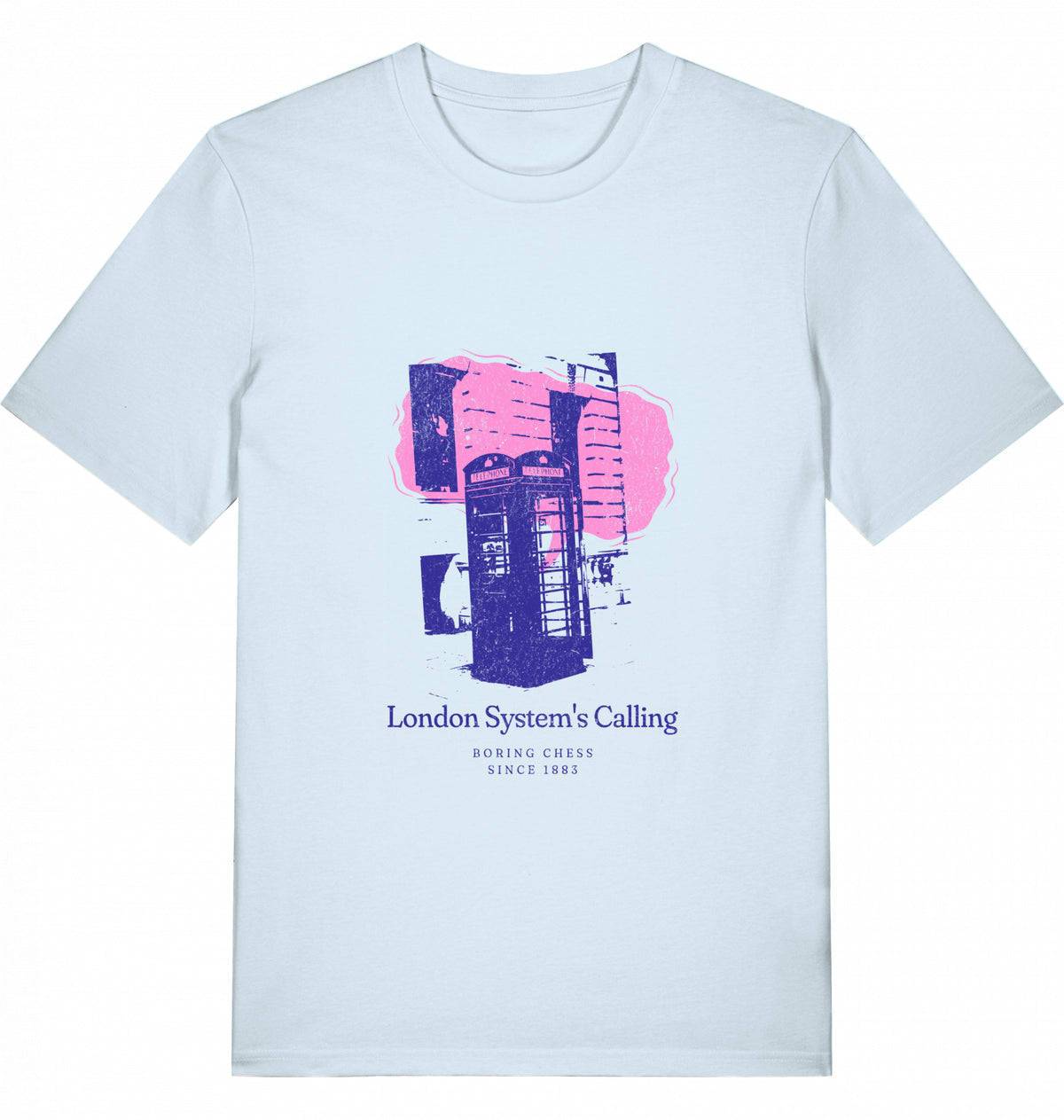 Schach T-Shirt London System Herren