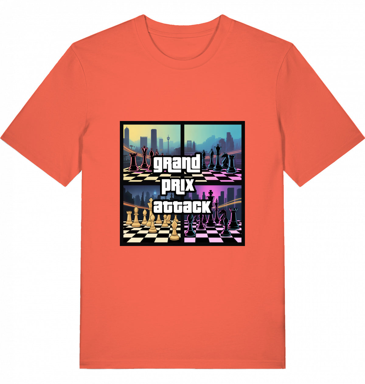 Schach T-Shirt Grand Prix Attack Herren