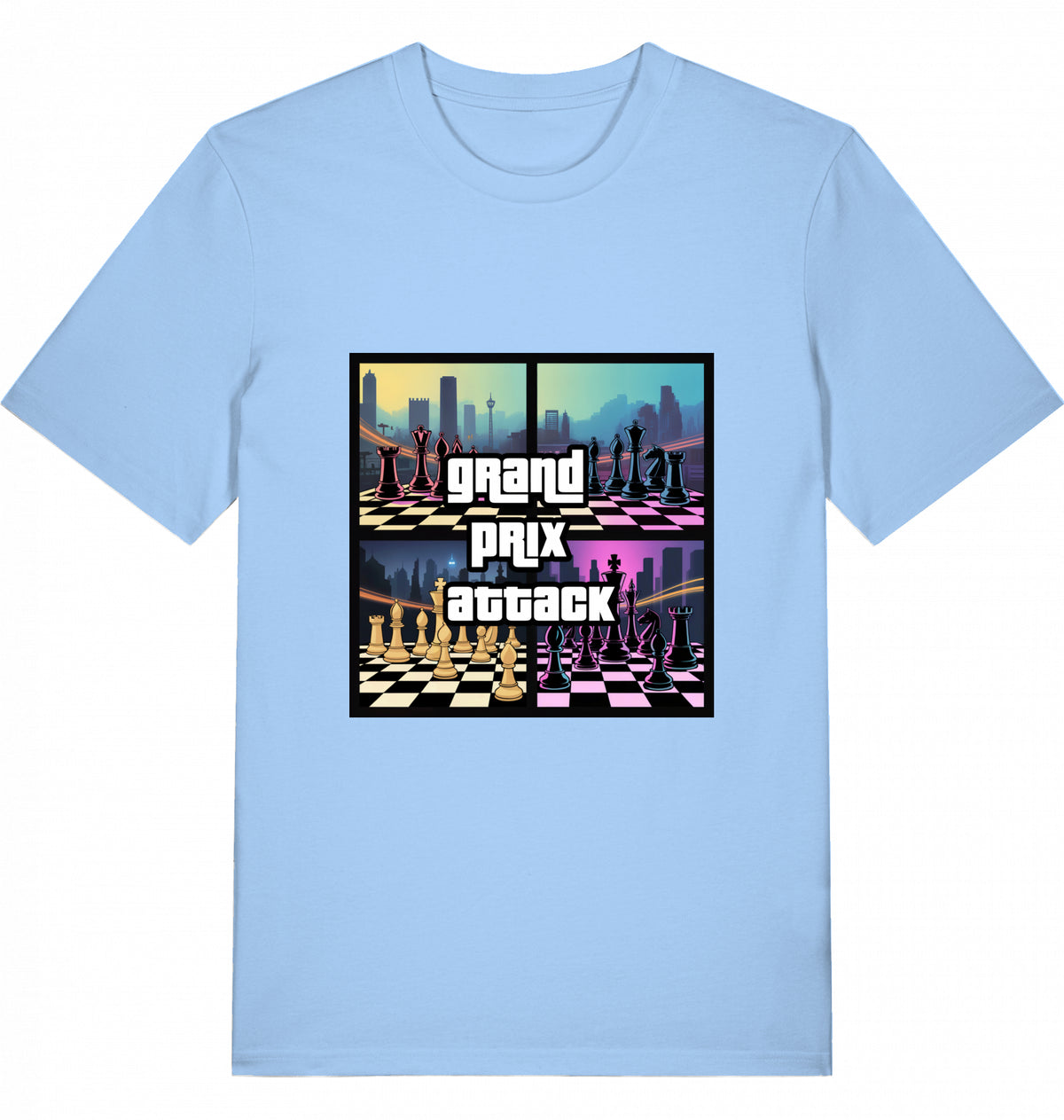 Schach T-Shirt Grand Prix Attack Herren