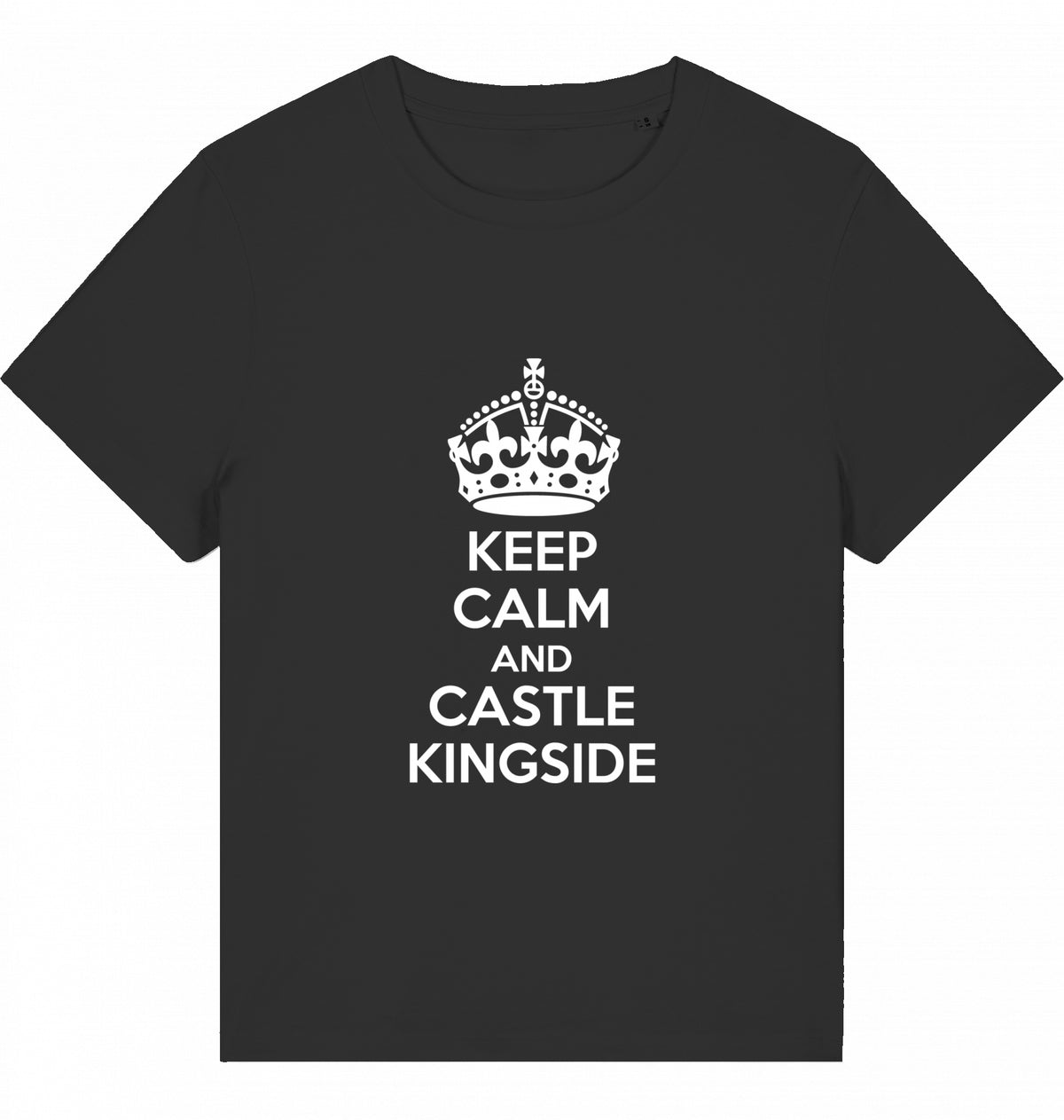 Schach Damen T-Shirt Keep Calm And Castle Kingside