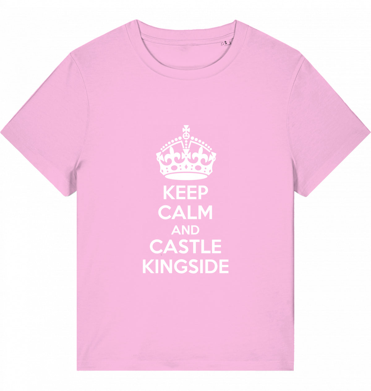 Schach Damen T-Shirt Keep Calm And Castle Kingside
