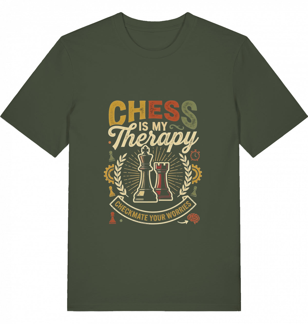 Schach T-Shirt "Chess Is My Therapy" V2