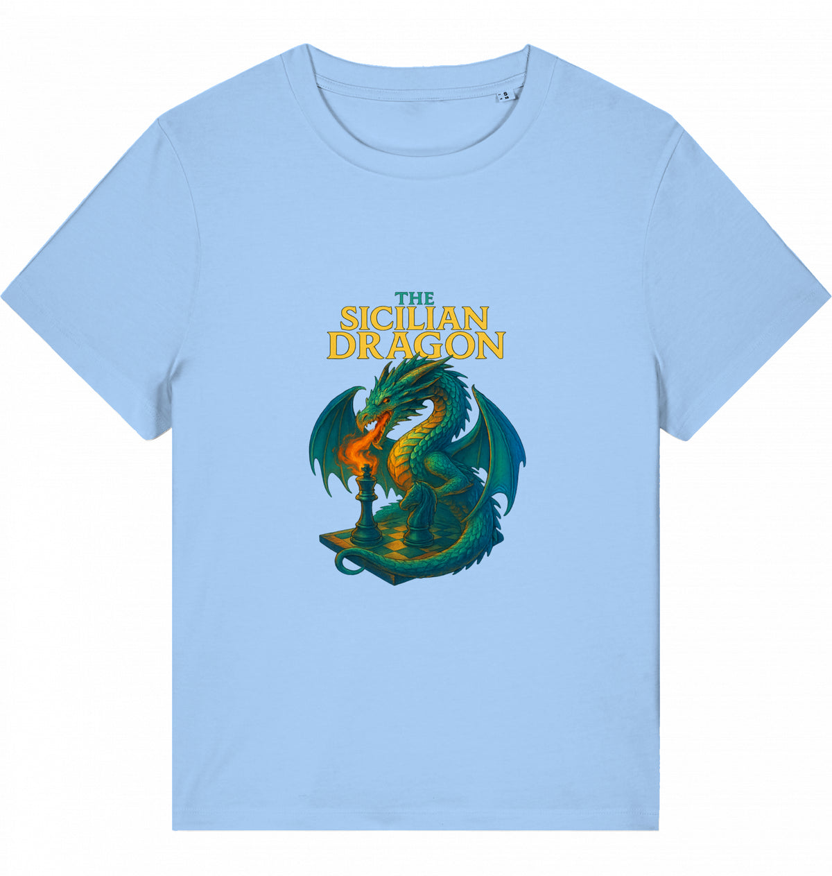 Damen Schach T-Shirt Sicilian Dragon