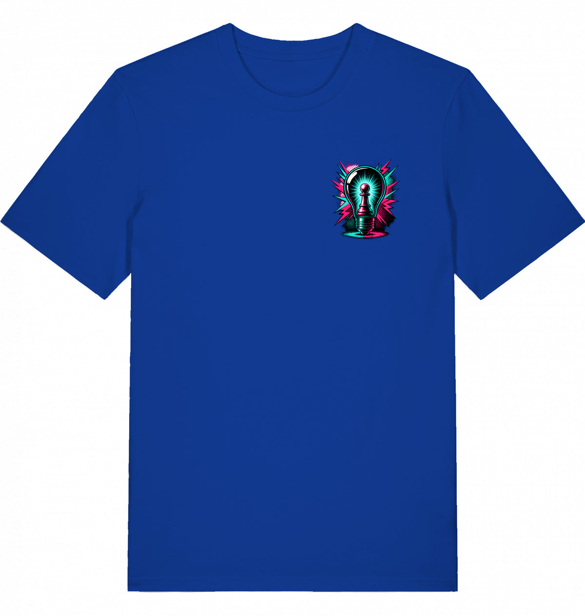 T-Shirt Schach Glühbirne