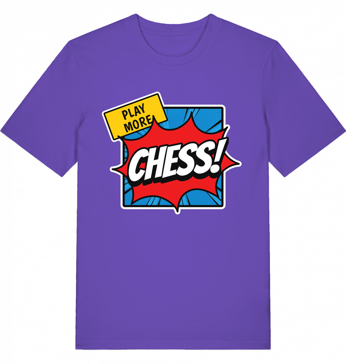 T-Shirt Schach Play More Chess Fairtrade