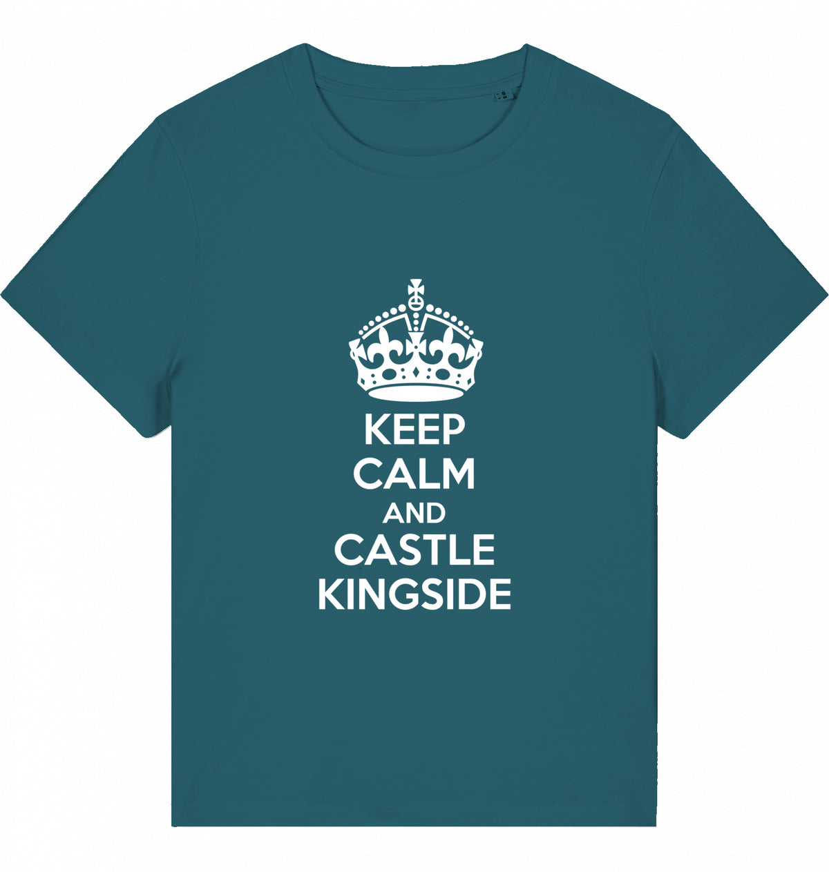 Schach Damen T-Shirt Keep Calm And Castle Kingside