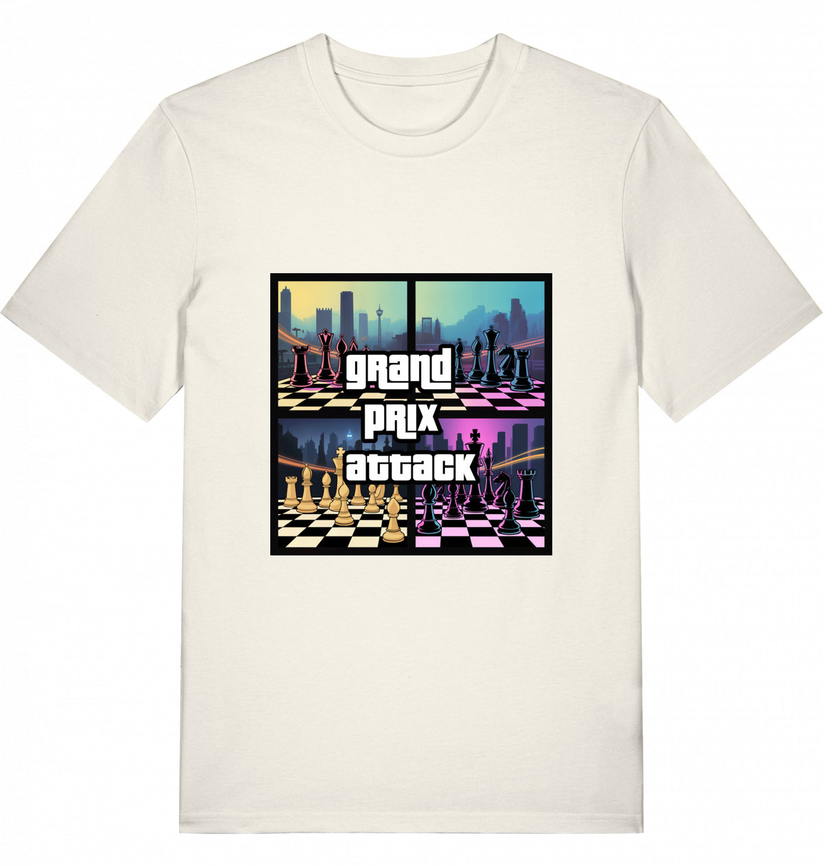 Schach T-Shirt Grand Prix Attack Herren