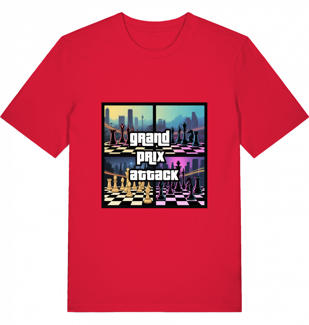 Schach T-Shirt Grand Prix Attack Herren
