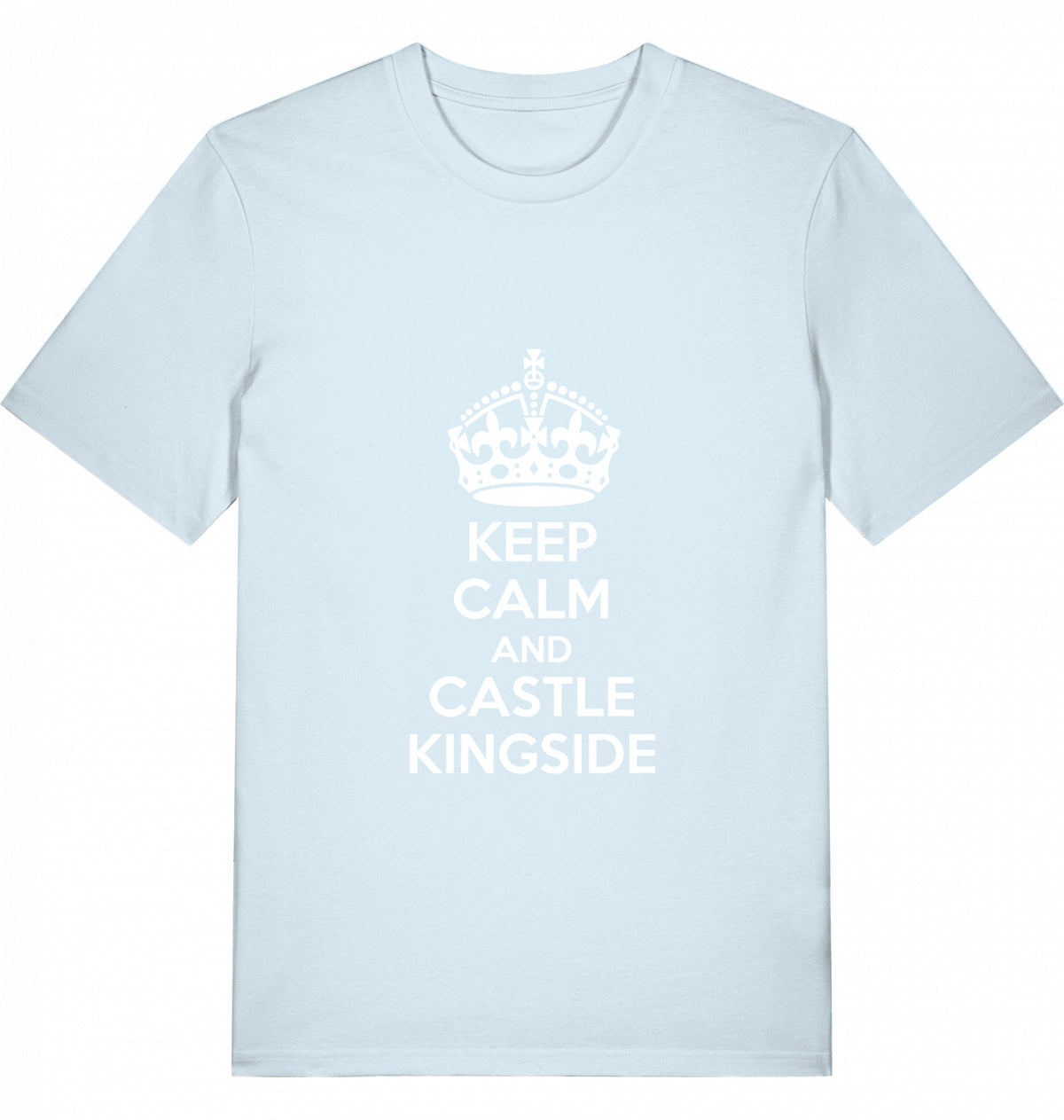 Chess T-Shirt Keep Calm And Castle Kingside Men Organic Cotton Fairtrade Chess