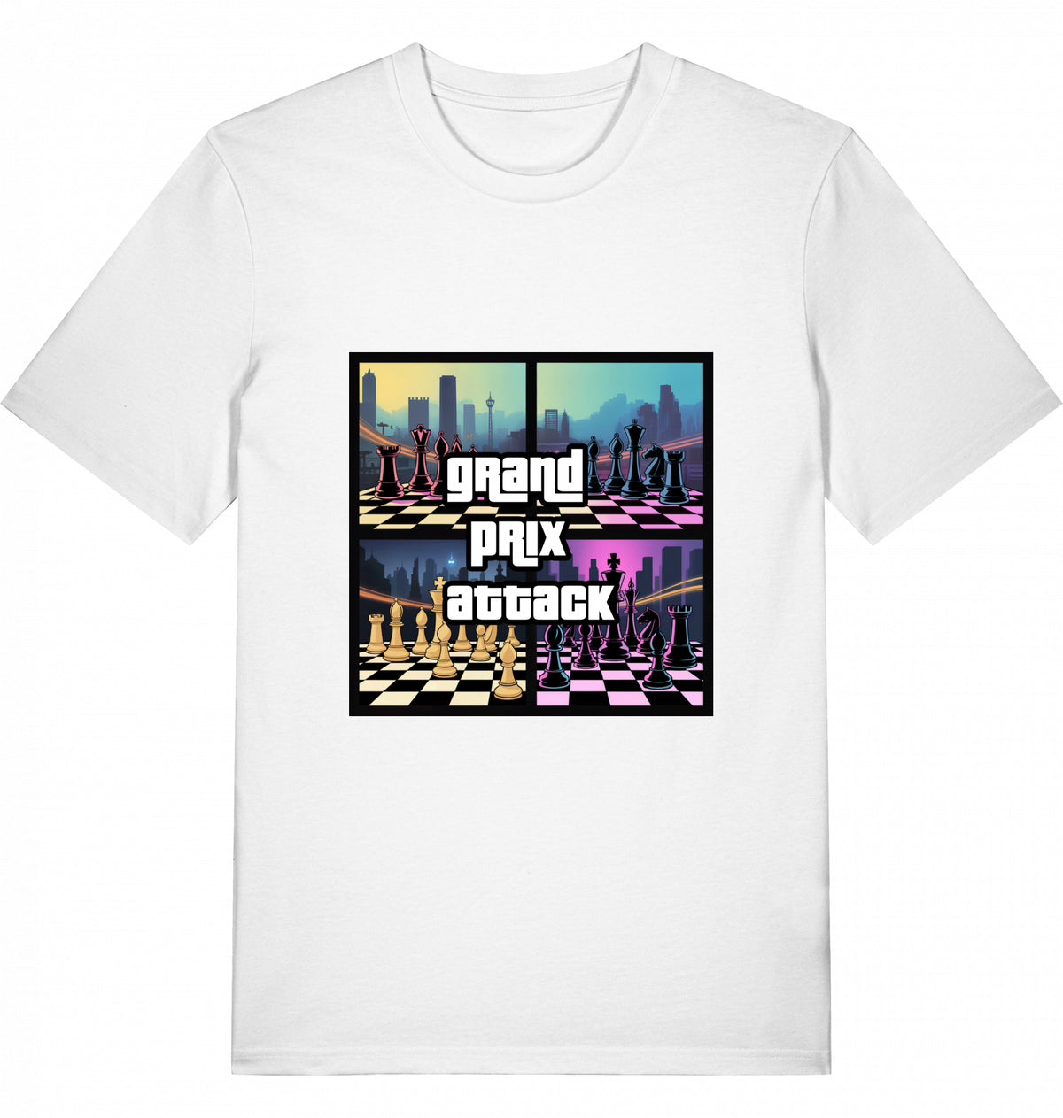 Schach T-Shirt Grand Prix Attack Herren