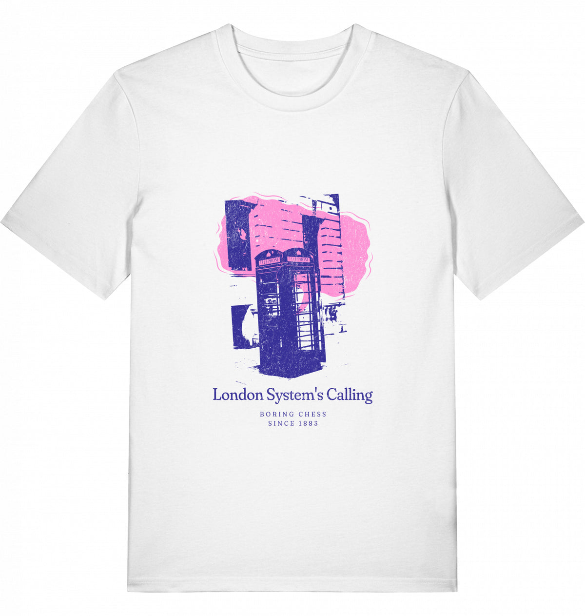 Schach T-Shirt London System Herren