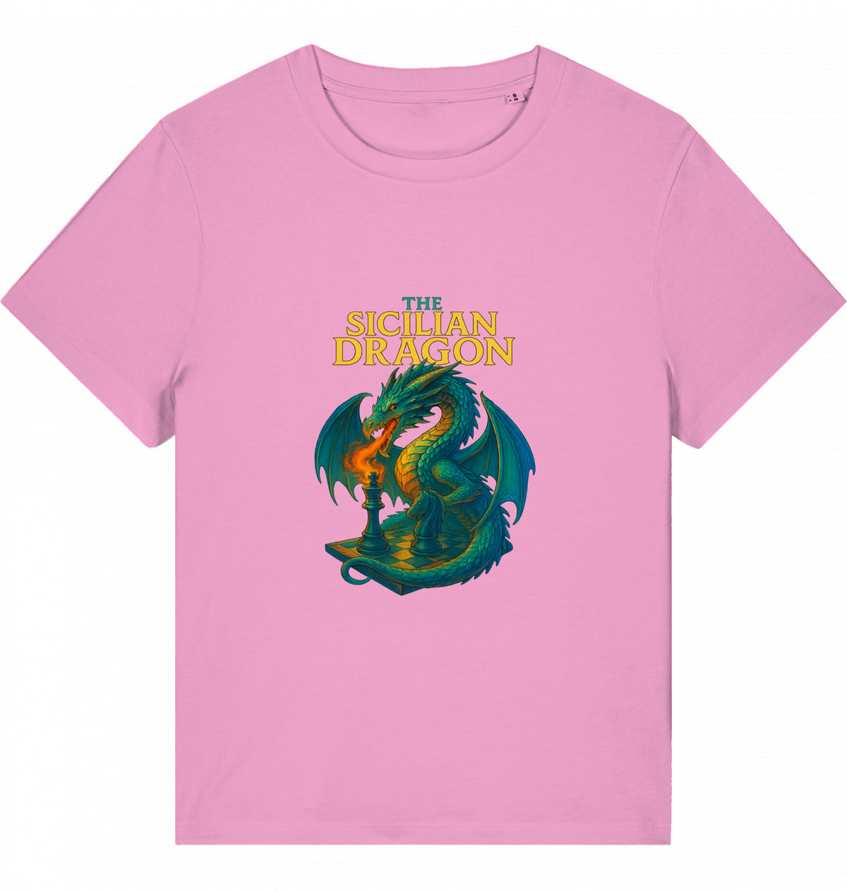 Damen Schach T-Shirt Sicilian Dragon