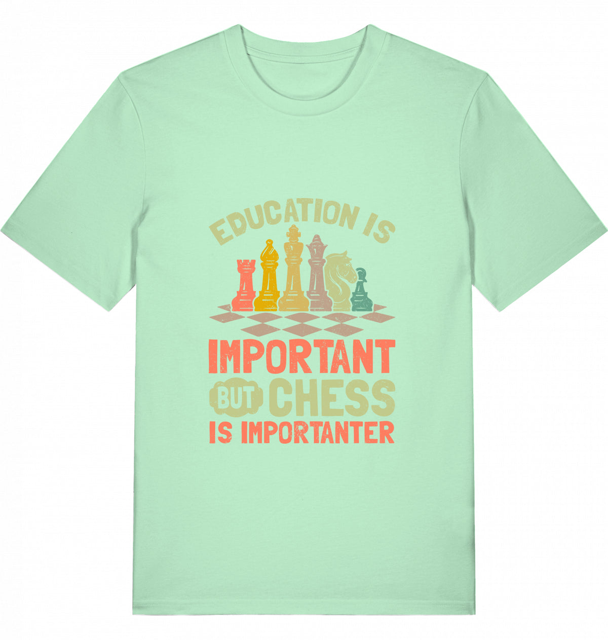 Schach T-Shirt "Chess is importanter"