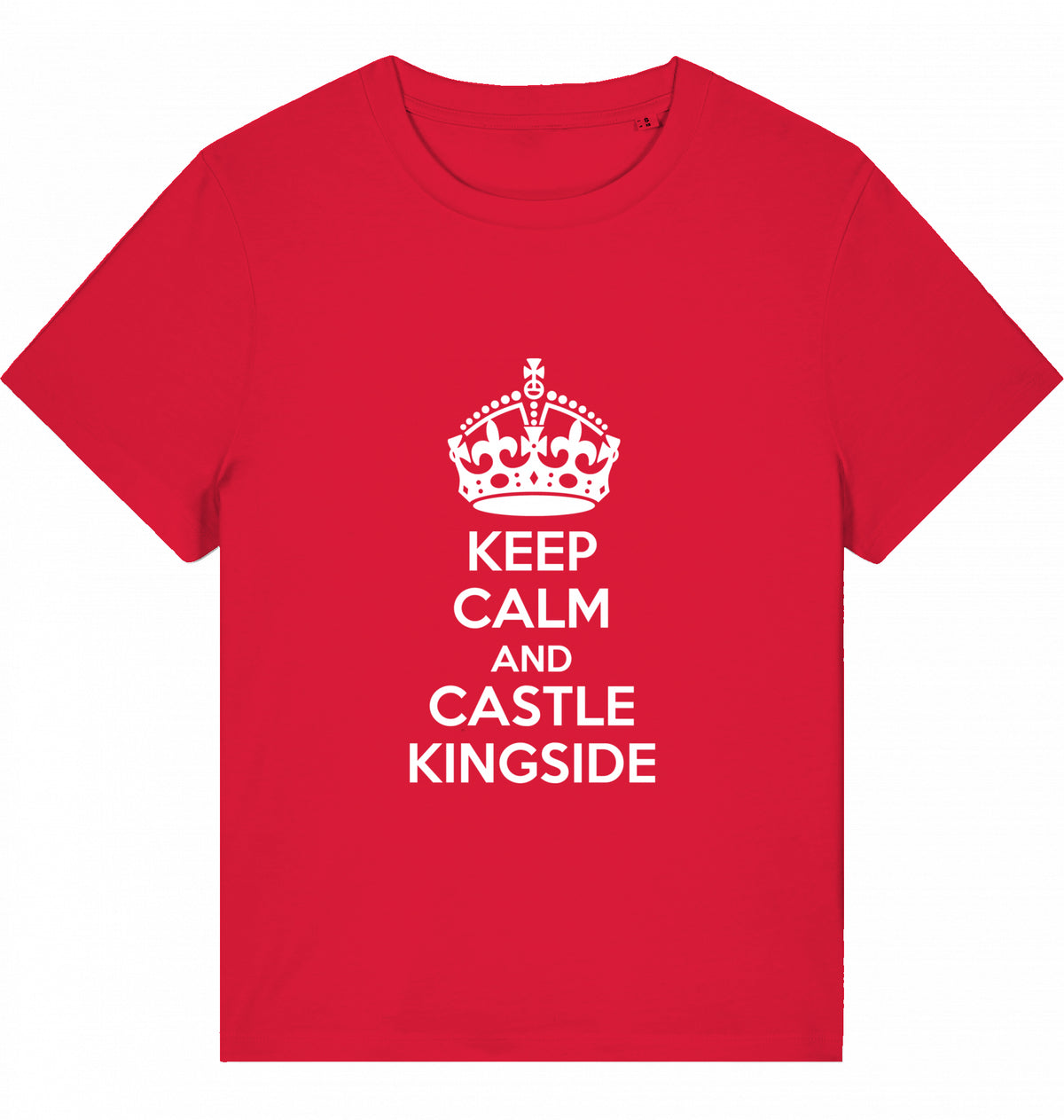 Schach Damen T-Shirt Keep Calm And Castle Kingside