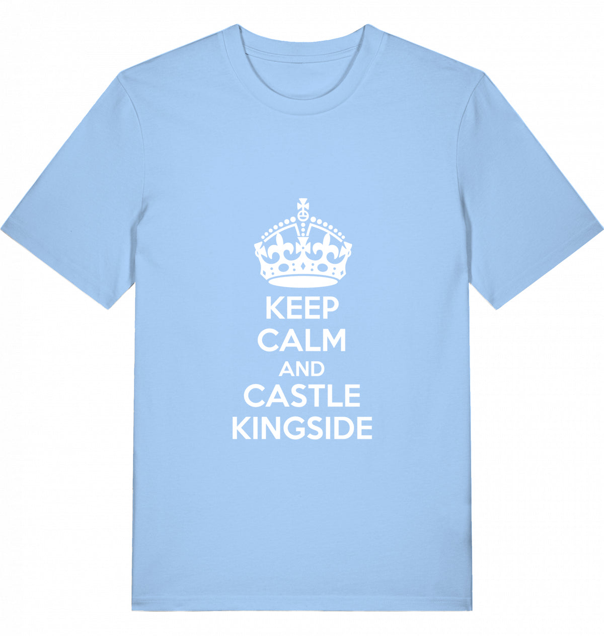 Chess T-Shirt Keep Calm And Castle Kingside Men Organic Cotton Fairtrade Chess