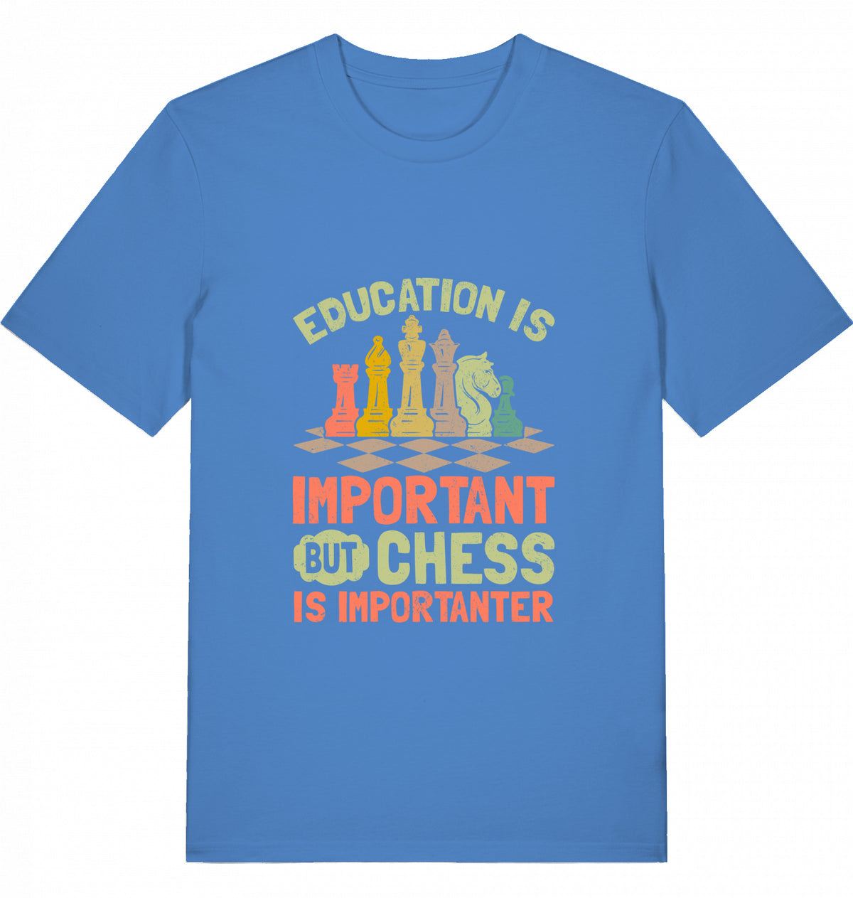 Schach T-Shirt "Chess is importanter"
