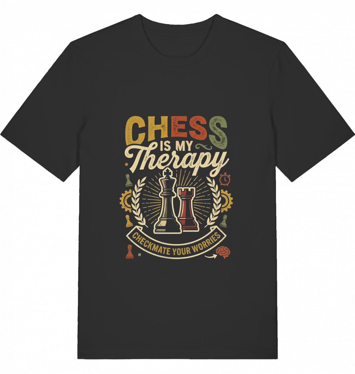 Schach T-Shirt "Chess Is My Therapy" V2