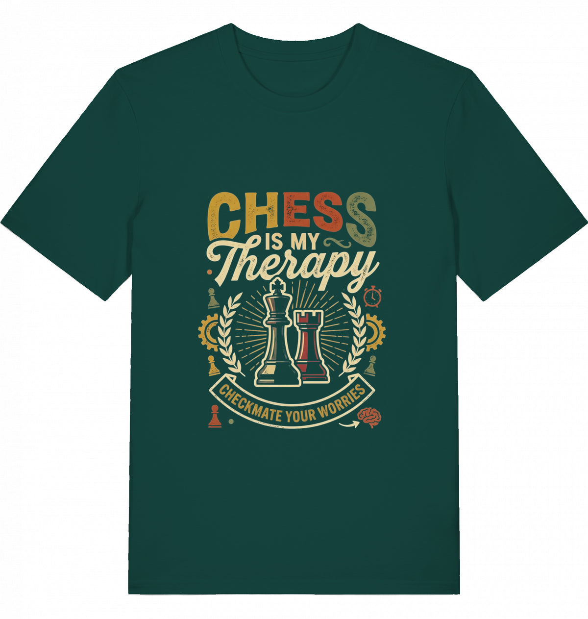 Schach T-Shirt "Chess Is My Therapy" V2