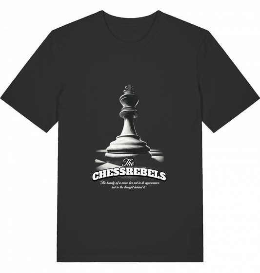Schach T-Shirt The Chessrebels Beauty of a move BLACK