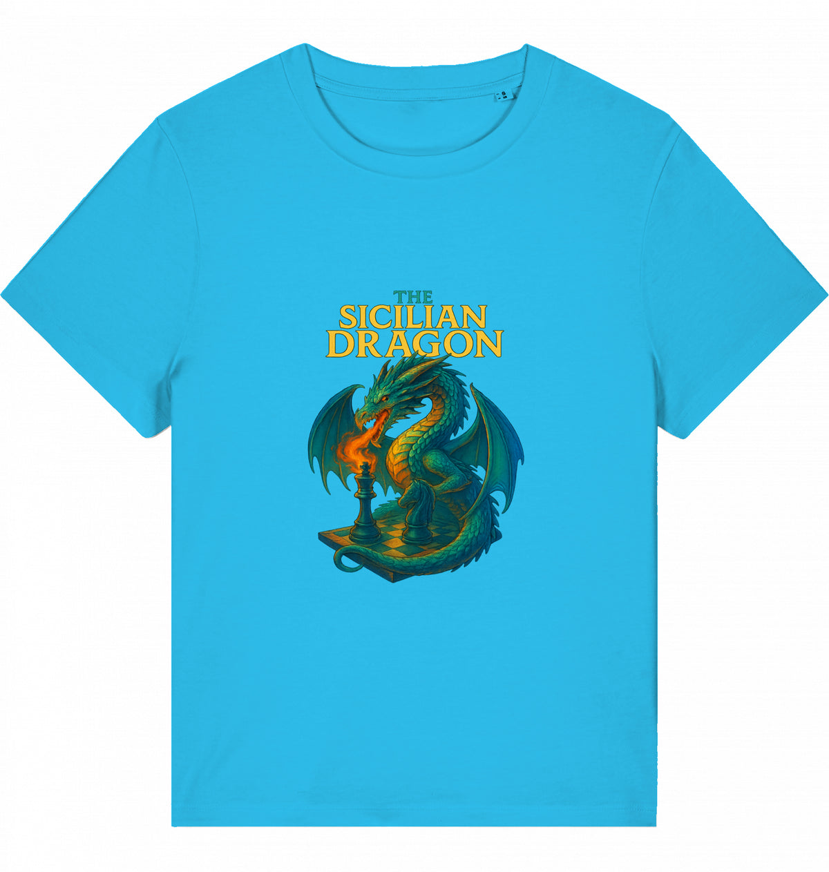 Damen Schach T-Shirt Sicilian Dragon