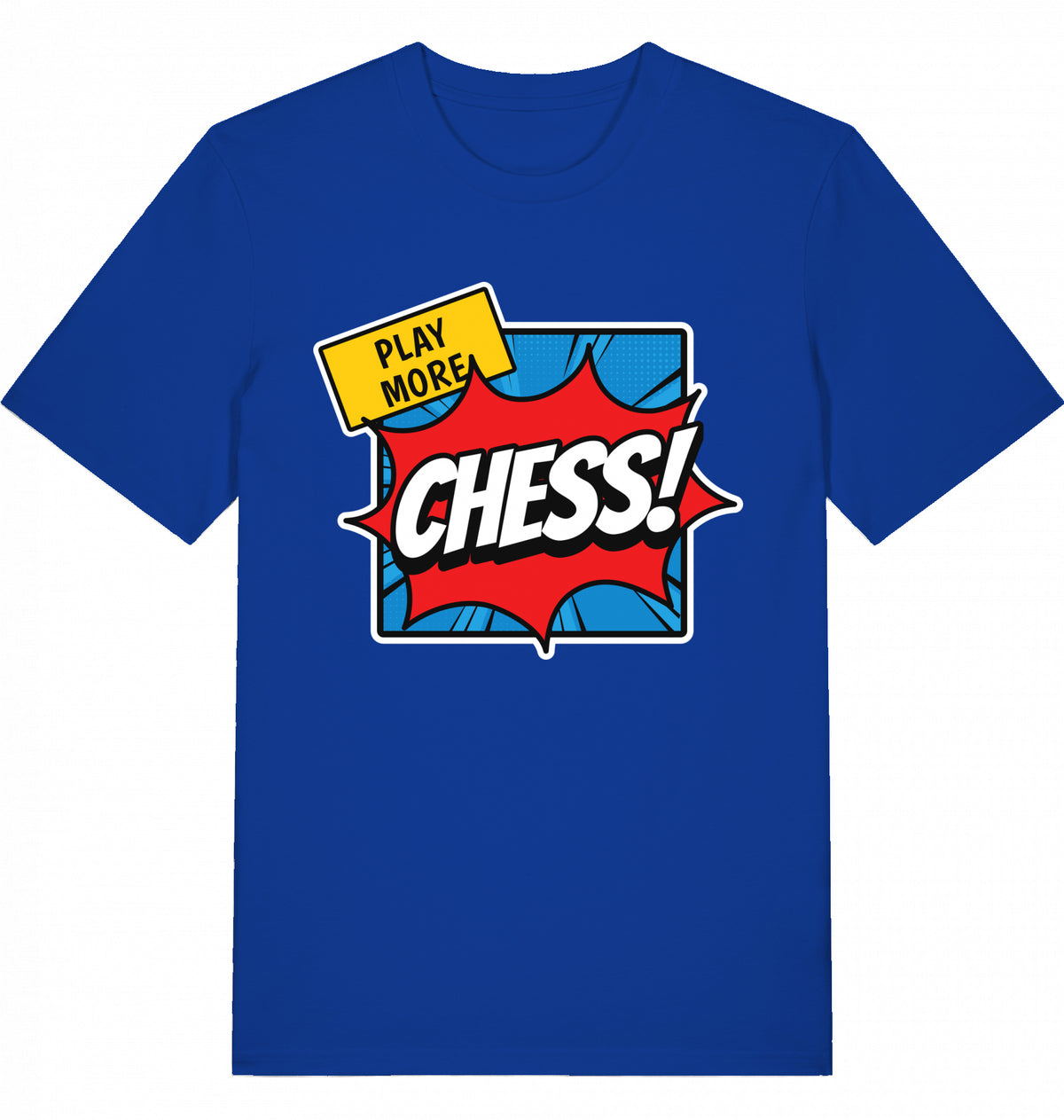 T-Shirt Schach Play More Chess Fairtrade