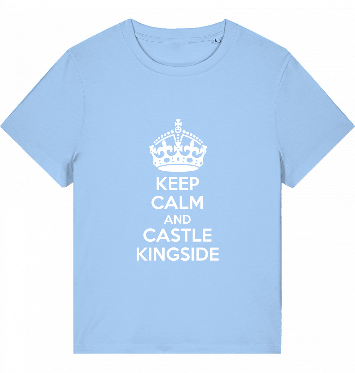 Schach Damen T-Shirt Keep Calm And Castle Kingside