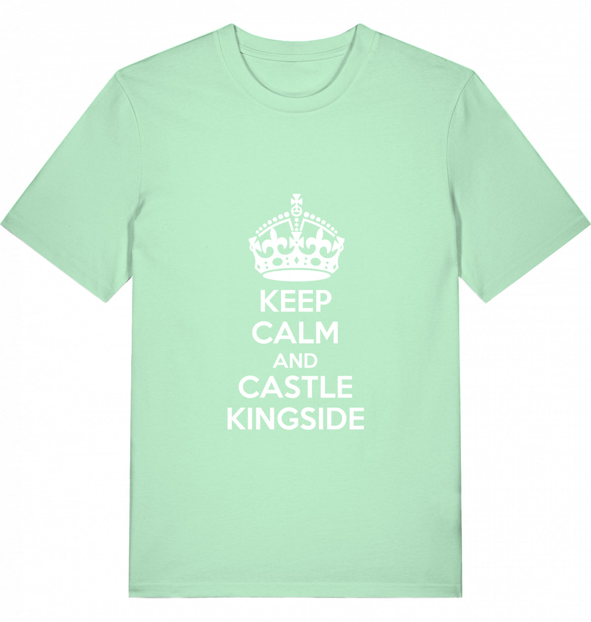 Chess T-Shirt Keep Calm And Castle Kingside Men Organic Cotton Fairtrade Chess