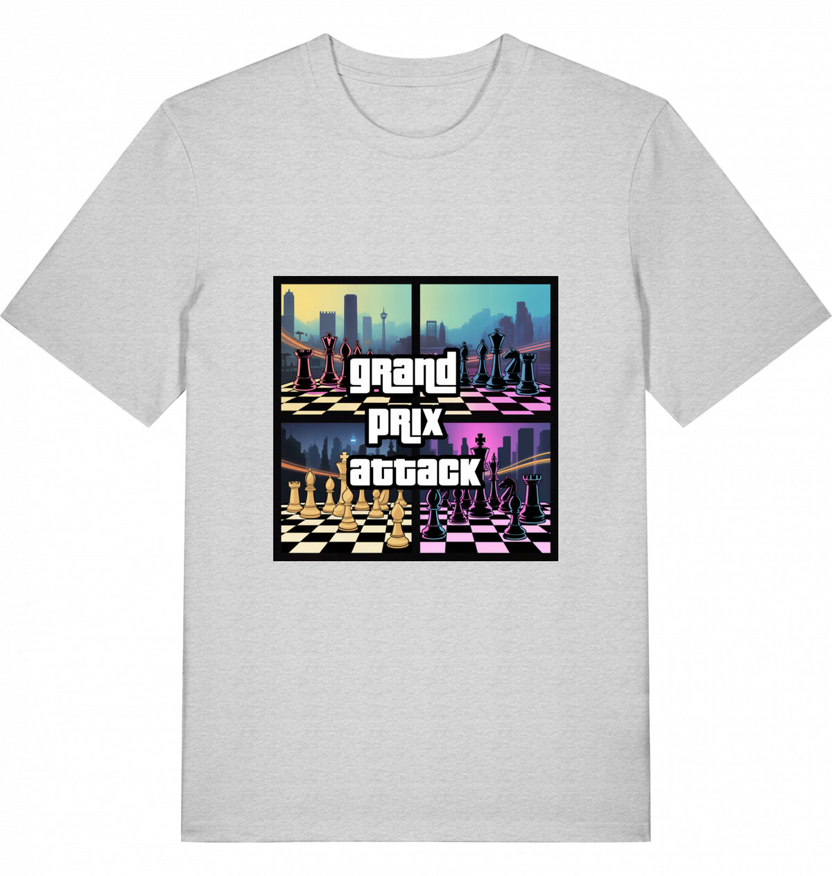 Schach T-Shirt Grand Prix Attack Herren