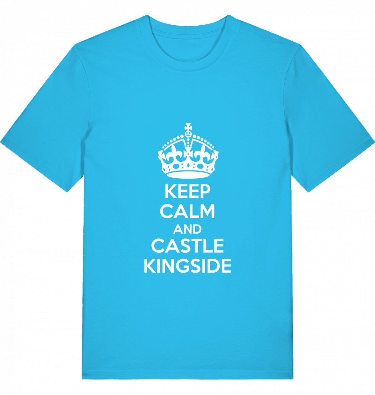 Chess T-Shirt Keep Calm And Castle Kingside Men Organic Cotton Fairtrade Chess
