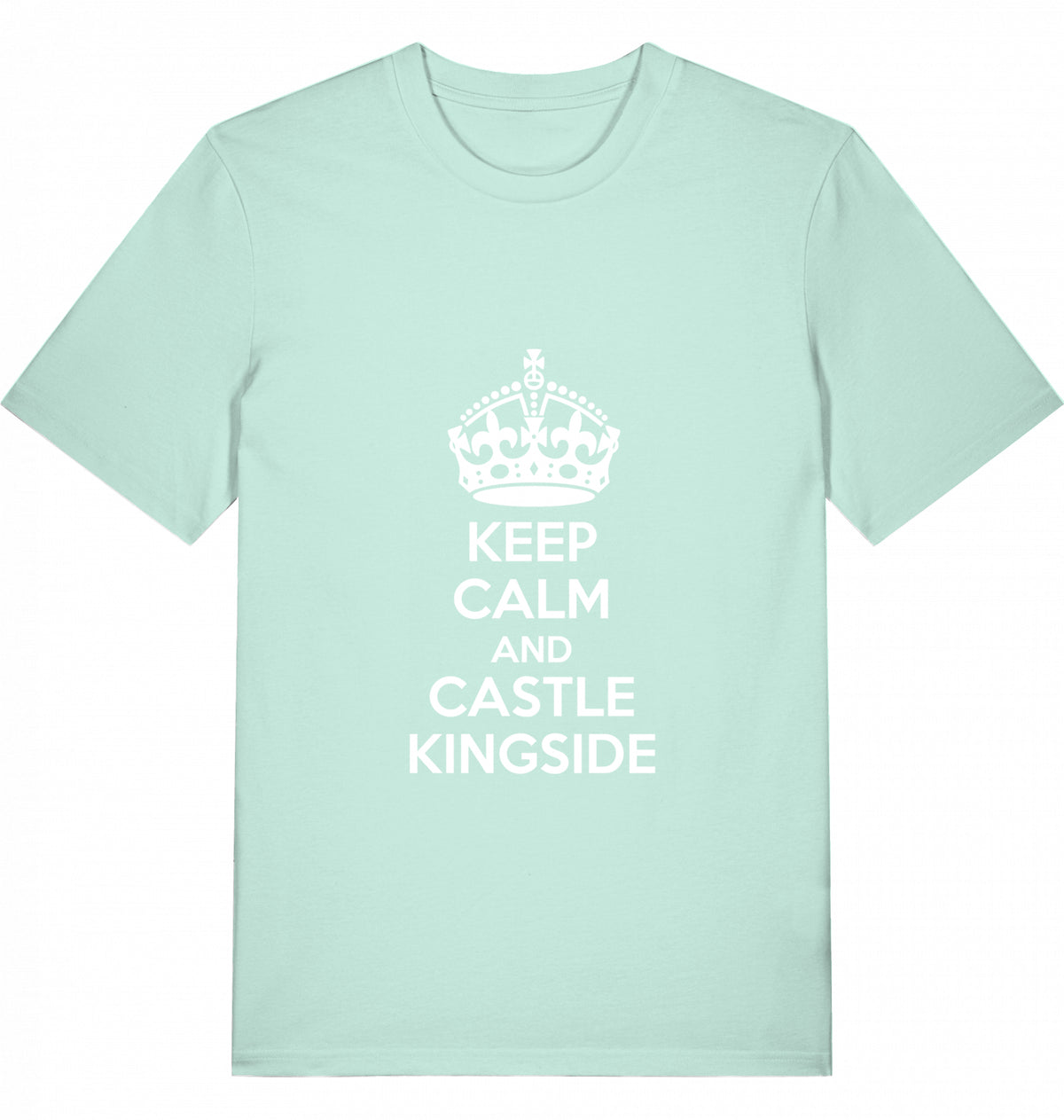 Chess T-Shirt Keep Calm And Castle Kingside Men Organic Cotton Fairtrade Chess