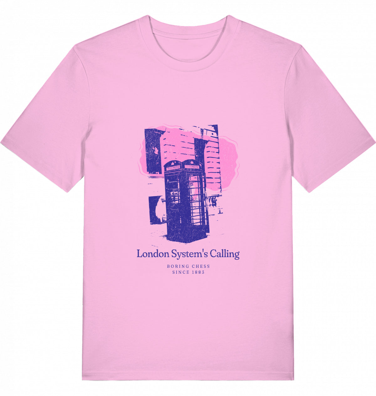 Schach T-Shirt London System Herren