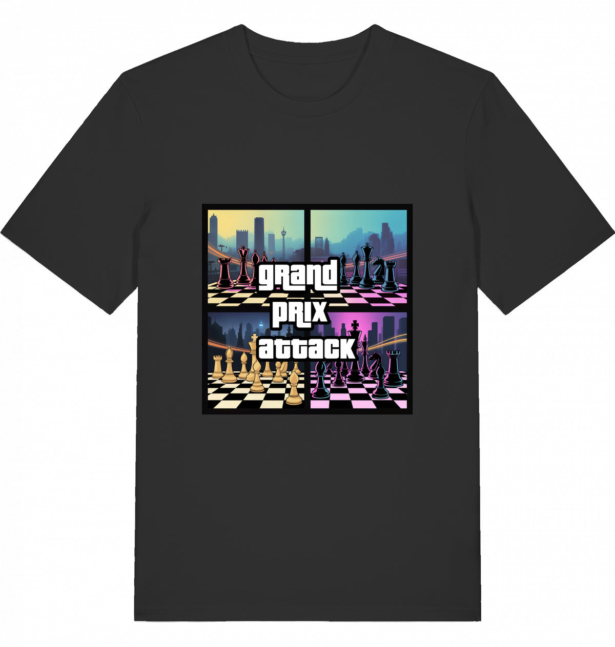 Schach T-Shirt Grand Prix Attack Herren