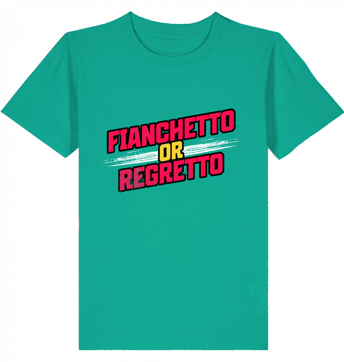 Kinder Kids Schach T-Shirt "Fianchetto Or Regretto"