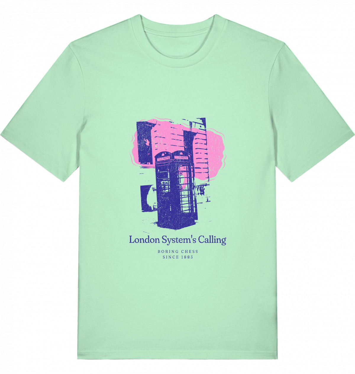 Schach T-Shirt London System Herren