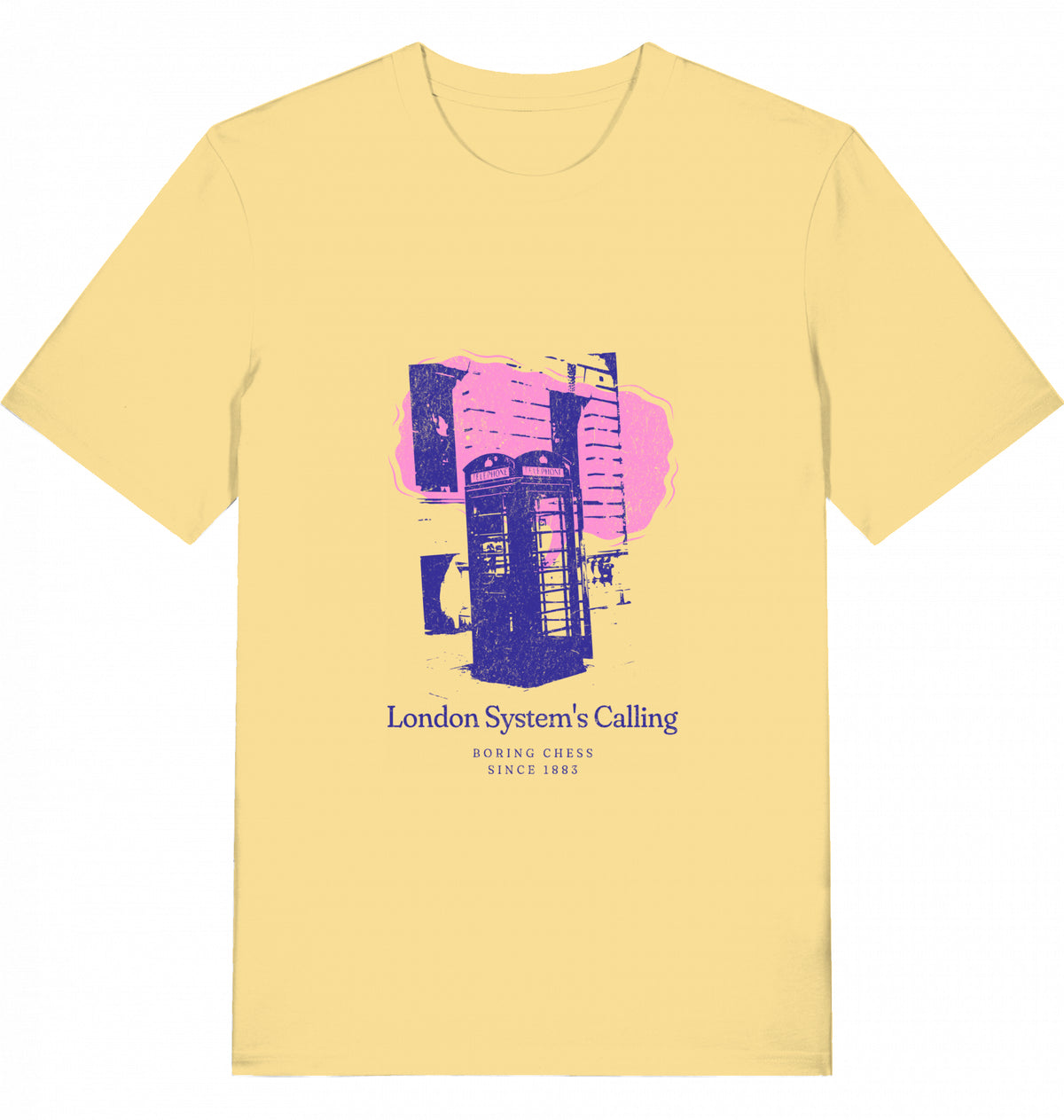 Schach T-Shirt London System Herren