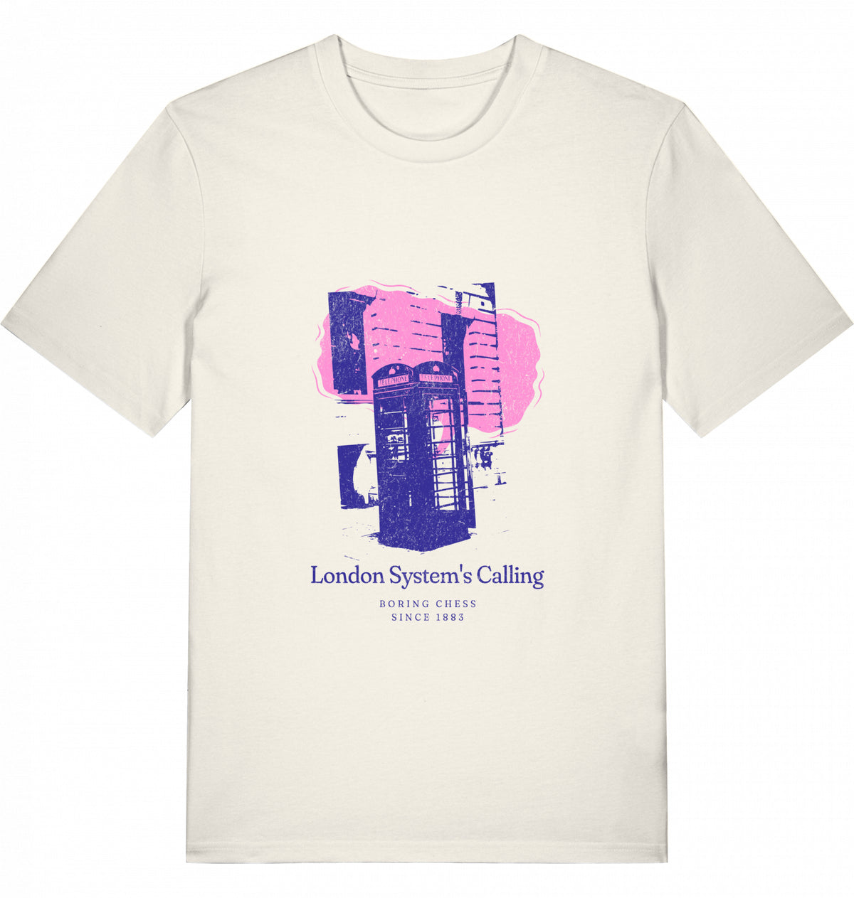 Schach T-Shirt London System Herren