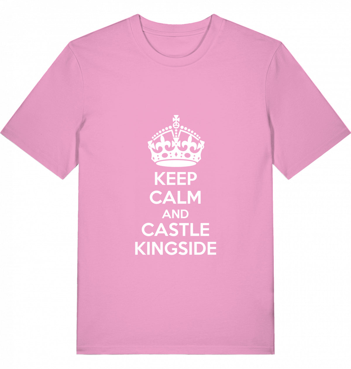 Chess T-Shirt Keep Calm And Castle Kingside Men Organic Cotton Fairtrade Chess