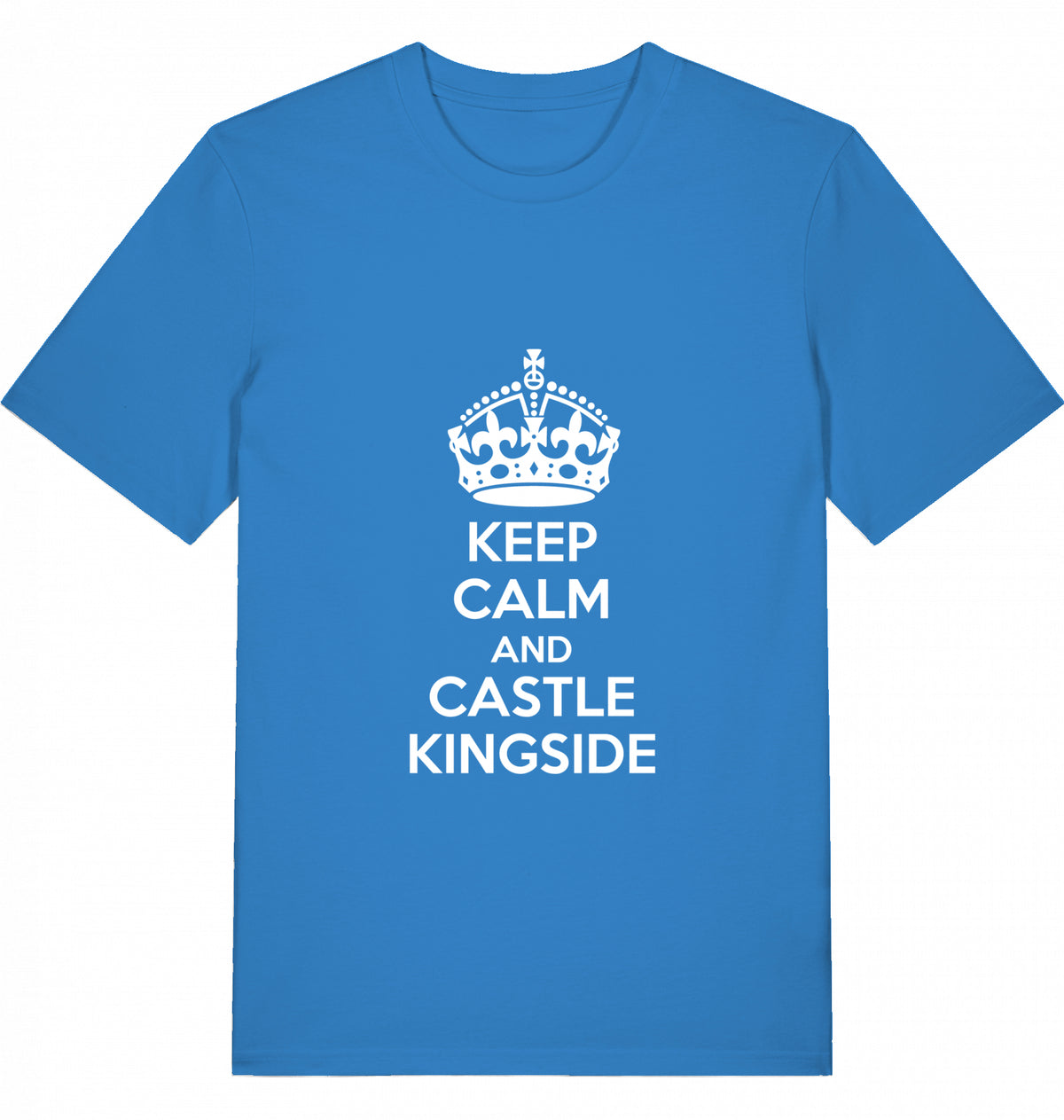 Chess T-Shirt Keep Calm And Castle Kingside Men Organic Cotton Fairtrade Chess