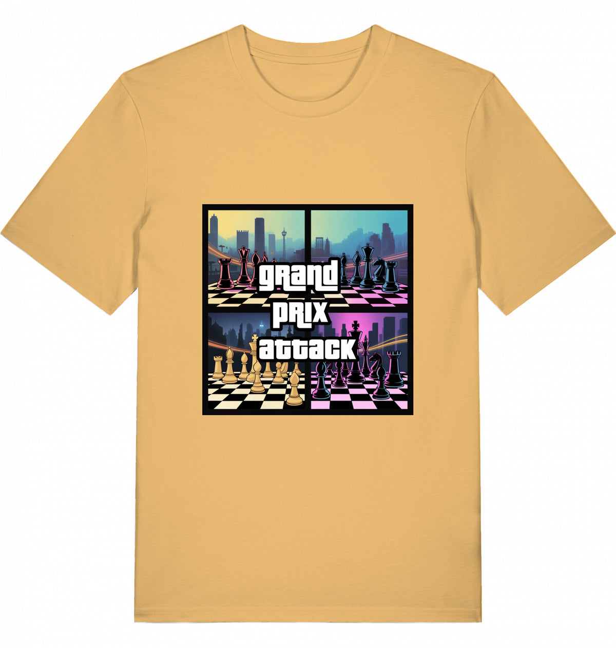 Schach T-Shirt Grand Prix Attack Herren