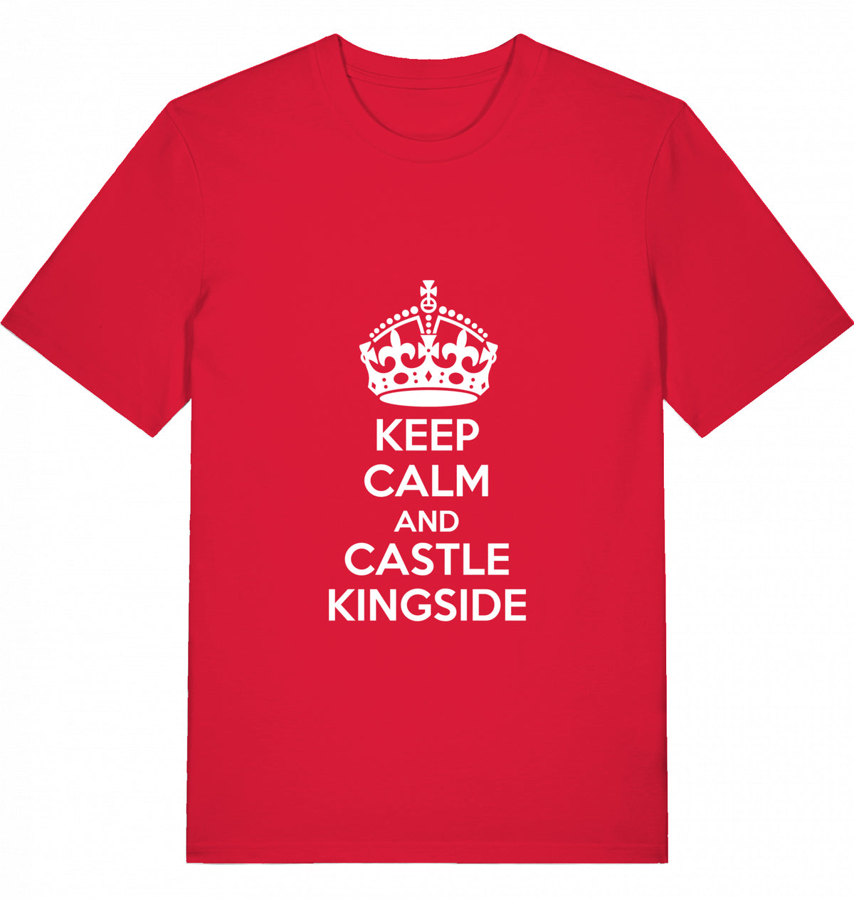 Chess T-Shirt Keep Calm And Castle Kingside Men Organic Cotton Fairtrade Chess